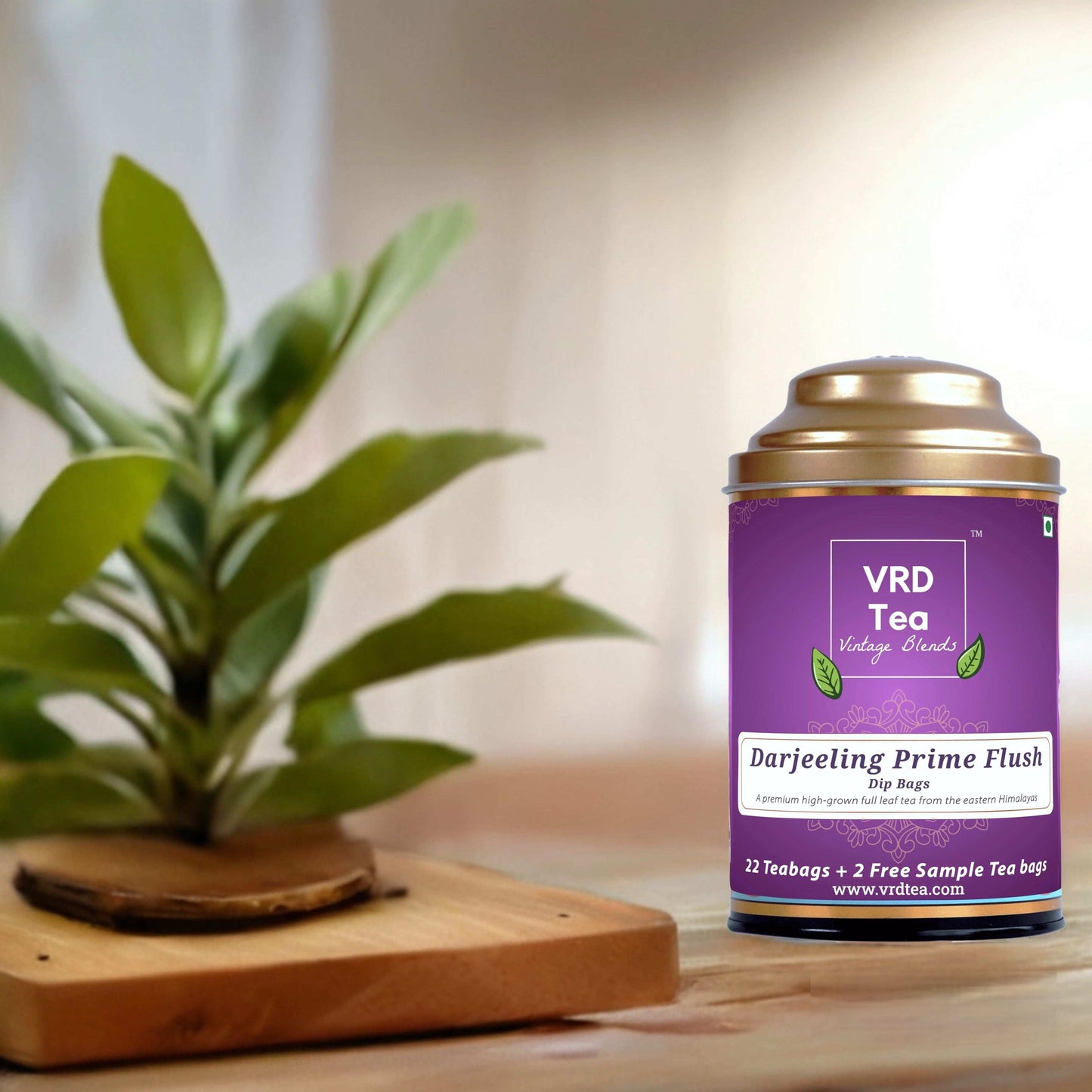 VRD Tea Vintage Blends Prime Flush Darjeeling Tea (22+2 Dip Bags)