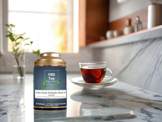 VRD Tea Vintage Blends Prime Flush Orthodox Black Tea (22+2 Dip Bags)