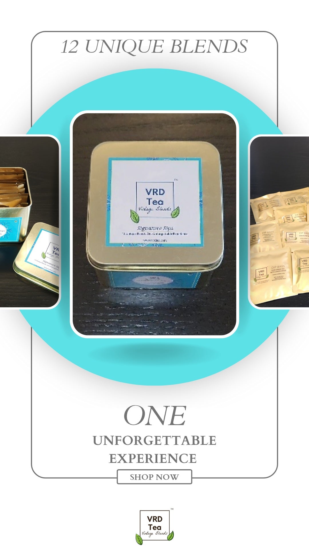 VRD Tea Signature Sips Trial Pack – Explore 12 Exquisite Tea Varieties