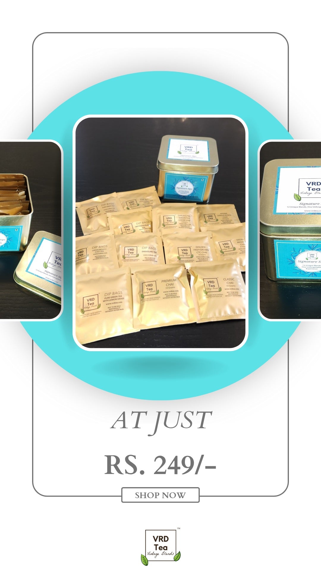 VRD Tea Signature Sips Trial Pack – Explore 12 Exquisite Tea Varieties