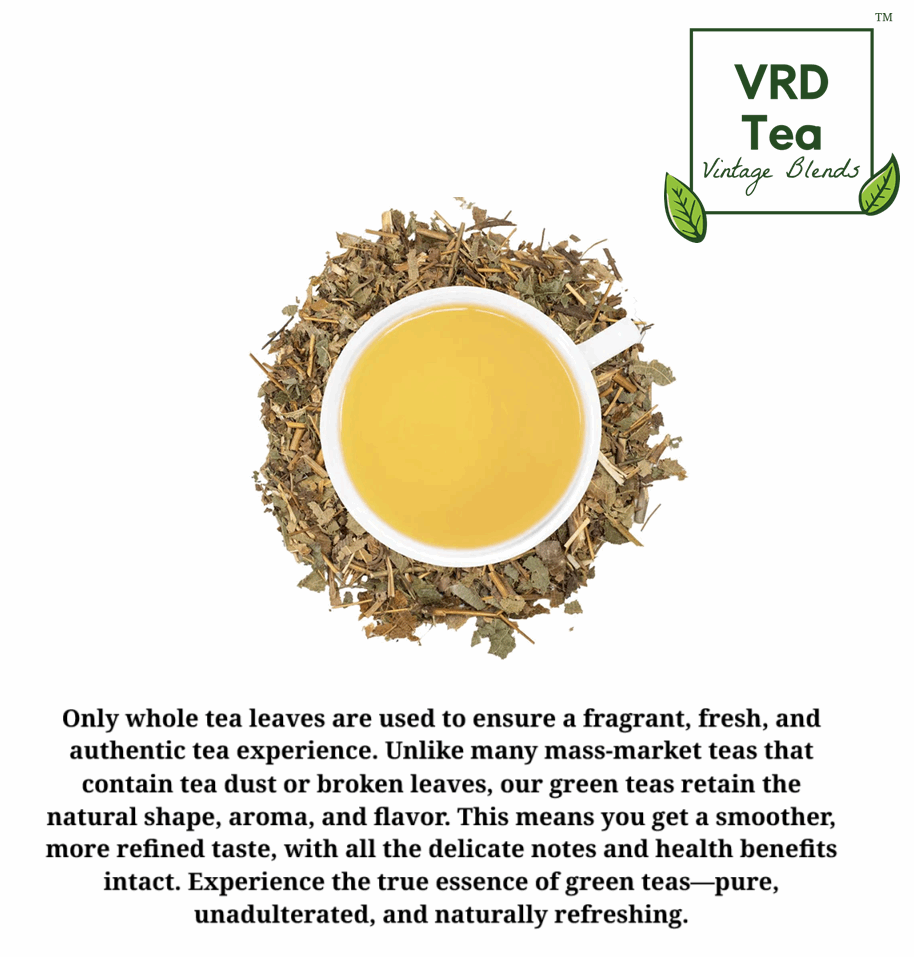 VRD Tea Vintage Blends Darjeeling Green Tea - Luxury Collection Tea (100g Pack)