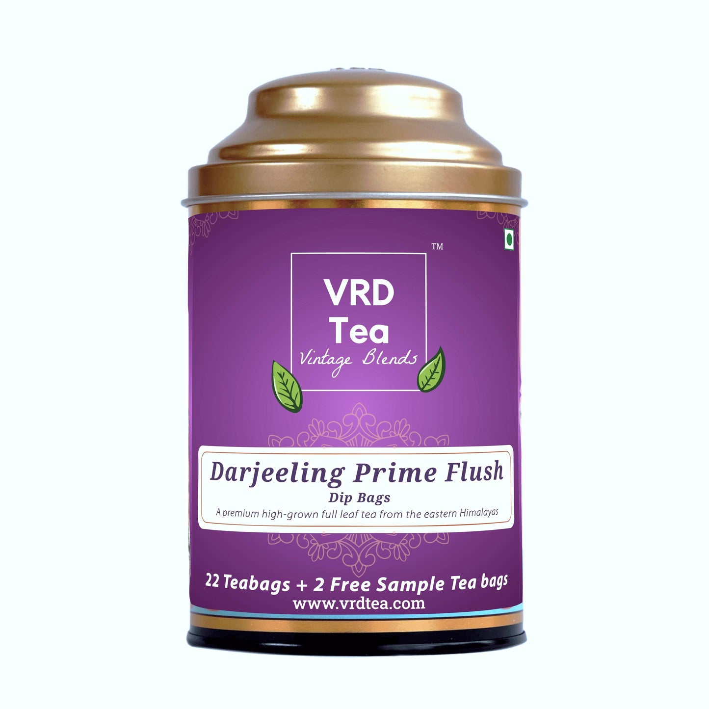 VRD Tea Vintage Blends Prime Flush Darjeeling Tea (22+2 Dip Bags)