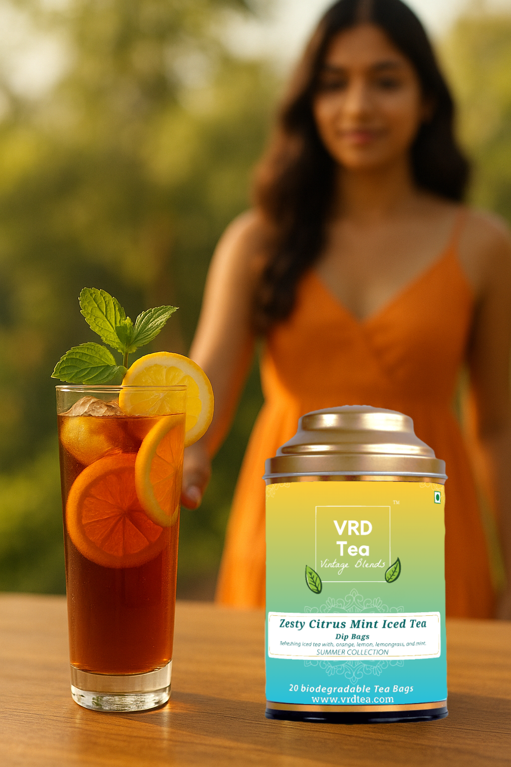 VRD Tea Vintage Blends Zesty Citrus Mint Iced Tea